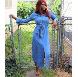 Hayden Los Angeles Denim Belted Dress S, M, L
